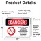 Signmission Open Fuel Tanks No Power Danger Sign, Vinyl Decal, 14in W x 10in L, 2PK OS-2PACK-DS-D-1014-L-1926 - alternate 2
